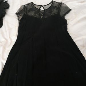 Black lace dress